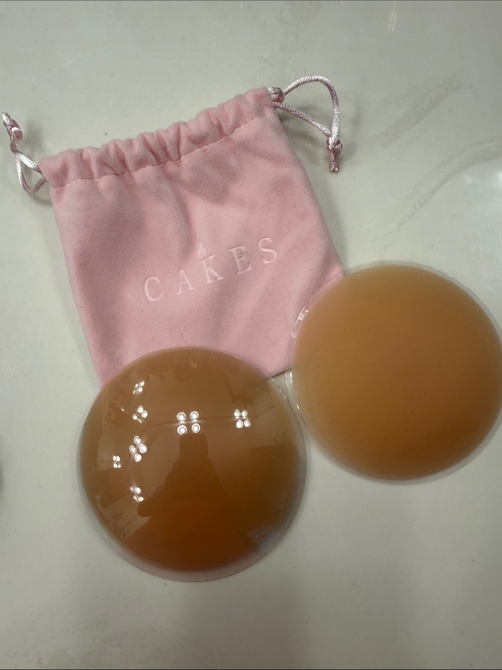 Cake Adhesive Silicone Nipple Covers - Nude